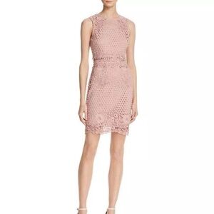 Aqua blush lace cocktail dress size small
